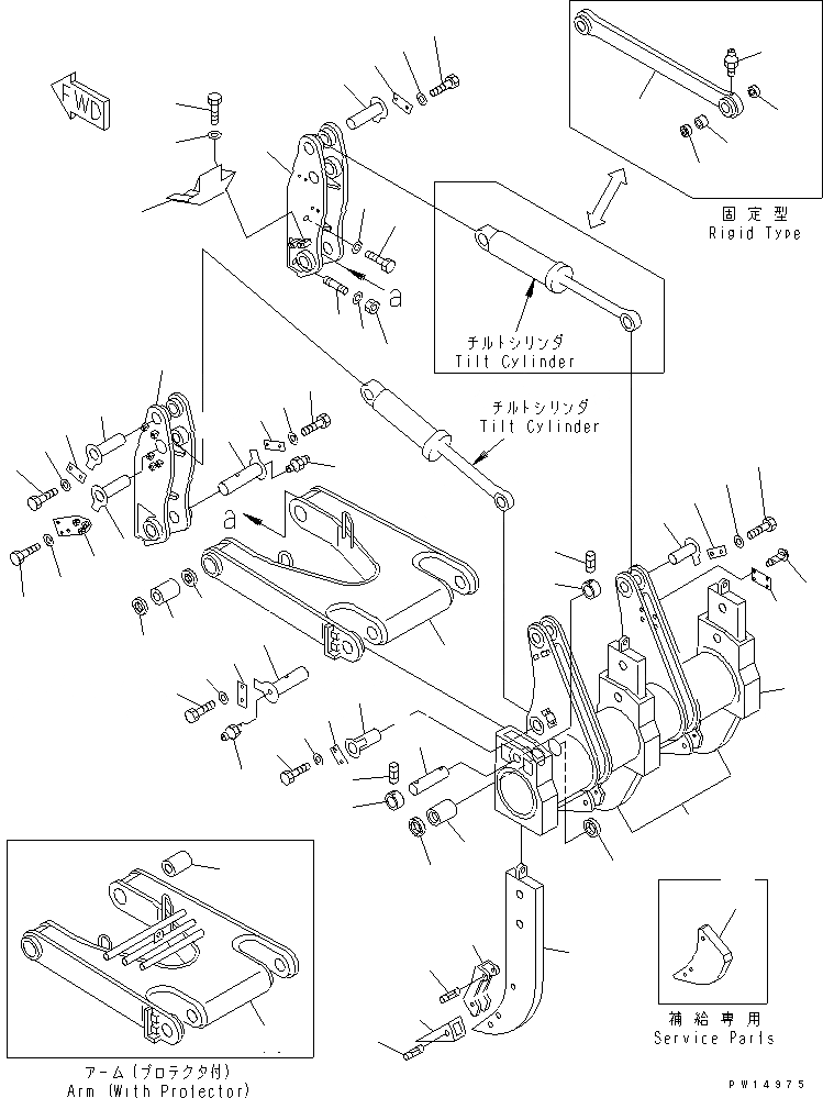 Схема запчастей Komatsu D155A-2 - РЫХЛИТЕЛЬ SHANK¤ BEAM И СОЕДИНИТЕЛЬН. ЗВЕНО (MULTI SHANK РЫХЛИТЕЛЬ) РАБОЧЕЕ ОБОРУДОВАНИЕ