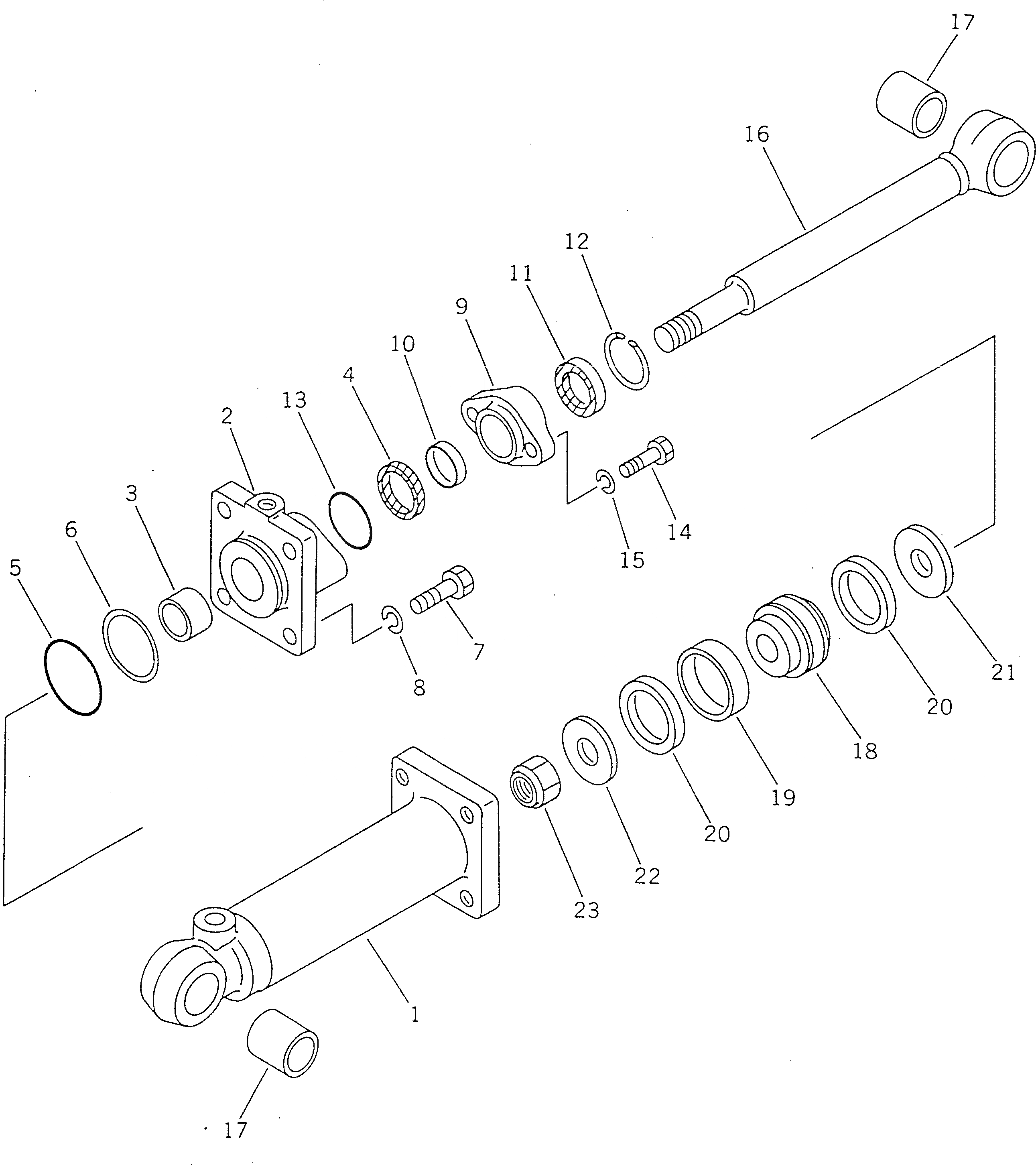 Схема запчастей Komatsu D155A-2 - ЦИЛИНДР СТОПОРН. ПАЛЬЦА (ДЛЯ ГИГАНТСК. РЫХЛИТ)(№-79) РАБОЧЕЕ ОБОРУДОВАНИЕ