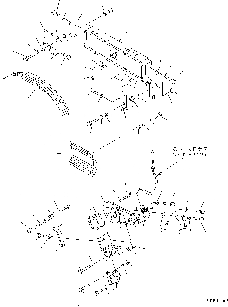 Схема запчастей Komatsu D155A-2 - КОМПОНЕНТЫ КОМПРЕССОРА(№8-) ЧАСТИ КОРПУСА