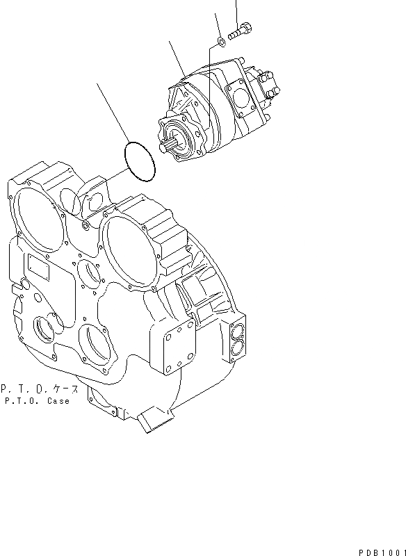 Схема запчастей Komatsu D155A-3 - ГИДР. НАСОС. ГИДРАВЛИКА