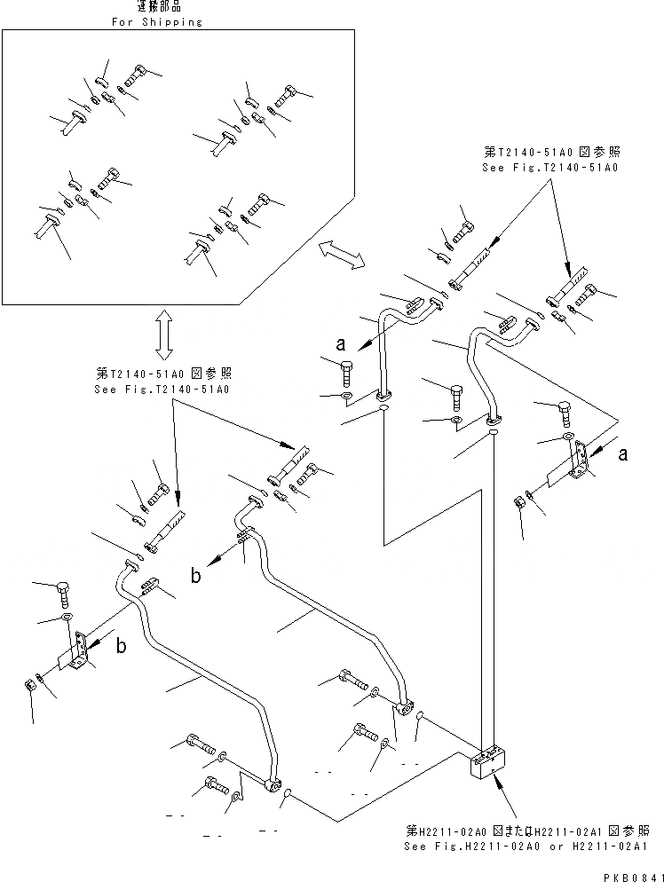 Схема запчастей Komatsu D155A-3 - ПОДЪЕМ. ОТВАЛА ЛИНИЯ (БЛОК - ЦИЛИНДР) (ЗАЩИТА РАДИАТОРА) ГИДРАВЛИКА