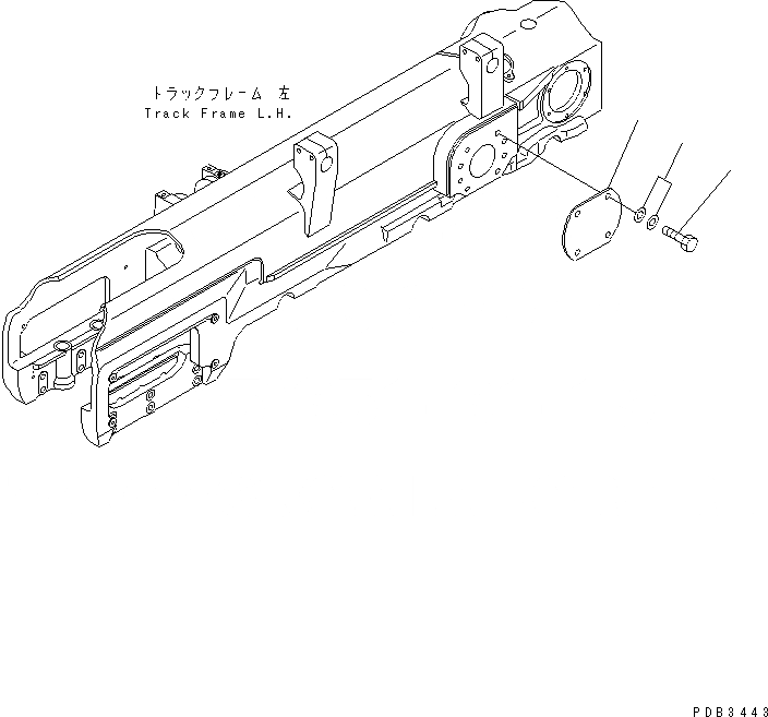 Схема запчастей Komatsu D155A-3 - TRUNNION LESS (ДЛЯ ТРАНСПОРТИРОВКИ) РАБОЧЕЕ ОБОРУДОВАНИЕ