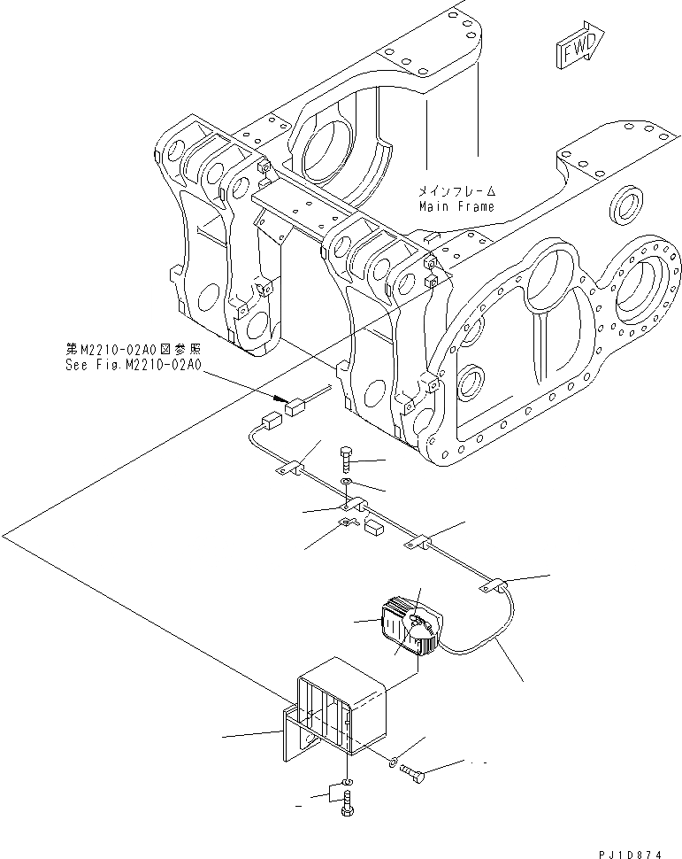 Схема запчастей Komatsu D155A-3 - РЫХЛИТЕЛЬ LIGHT (ПРАВ.)(№-) РАБОЧЕЕ ОБОРУДОВАНИЕ