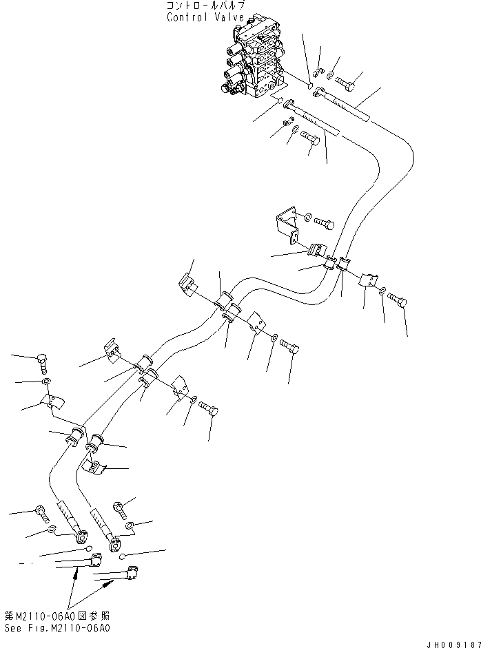 Схема запчастей Komatsu D155A-5 - ПОДЪЕМ. ОТВАЛА ТРУБЫ (ОСНОВН. РАМА) ГИДРАВЛИКА