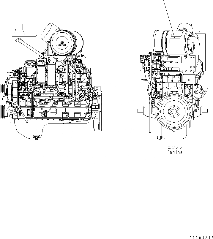 Схема запчастей Komatsu D155A-5 - ПЛАСТИНА (ВОЗДУХООЧИСТИТЕЛЬ) (ДЛЯ ДВИГАТЕЛЬ) МАРКИРОВКА