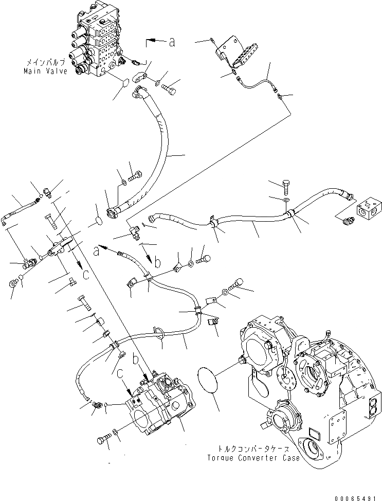 Схема запчастей Komatsu D155A-6 - СИЛОВАЯ ПЕРЕДАЧА МАСЛ. ЛИНИЯ (НАСОС AMD ПОДАЮЩ. ШЛАНГИ)(№8-) СИЛОВАЯ ПЕРЕДАЧА И КОНЕЧНАЯ ПЕРЕДАЧА