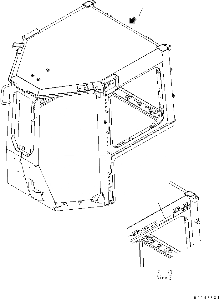 Схема запчастей Komatsu D155A-6 - МАРКИРОВКА (ФРАНЦИЯ) (R.O.P.S.)(№8-) МАРКИРОВКА