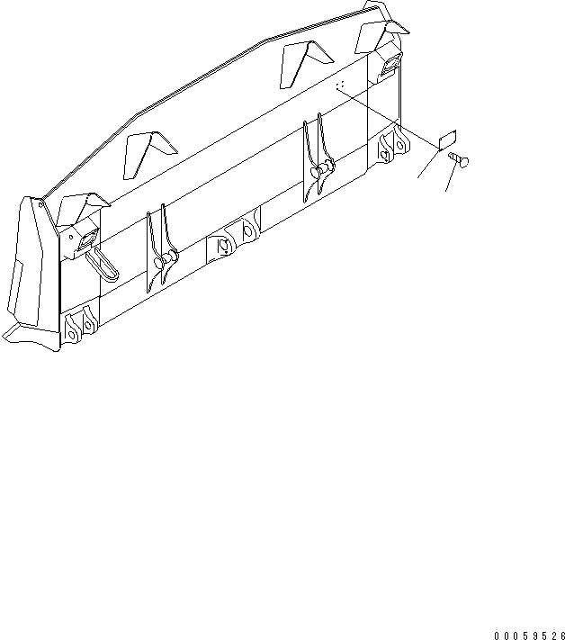 Схема запчастей Komatsu D155A-6 - ПЛАСТИНА (ОТВАЛ)(№8-) МАРКИРОВКА