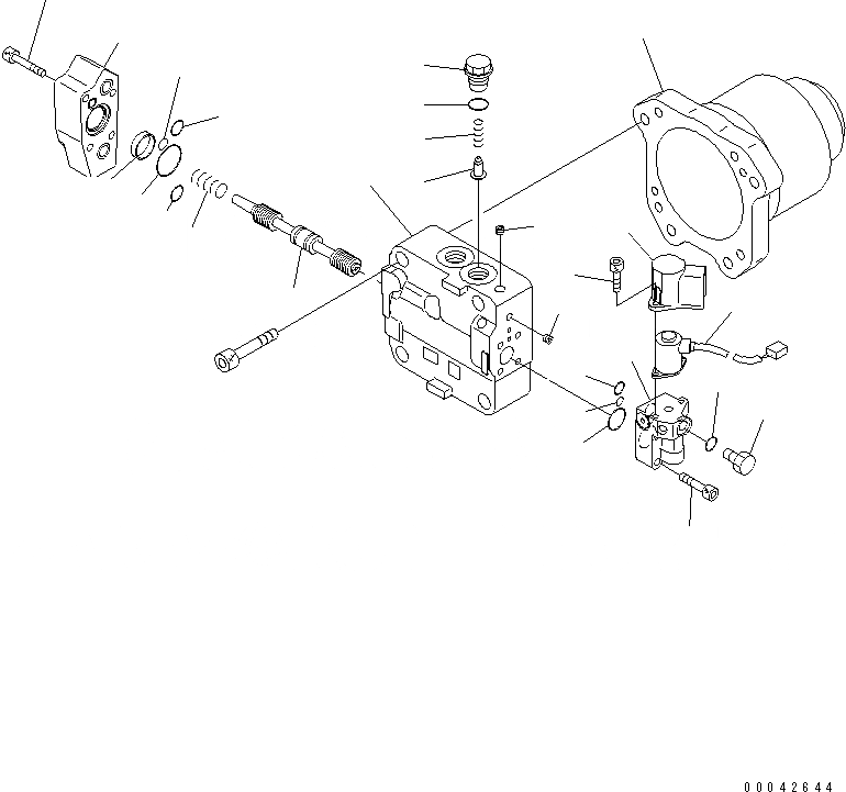 Схема запчастей Komatsu D155A-6 - МОТОР ВЕНТИЛЯТОРА (/)(№8-) ОСНОВН. КОМПОНЕНТЫ И РЕМКОМПЛЕКТЫ