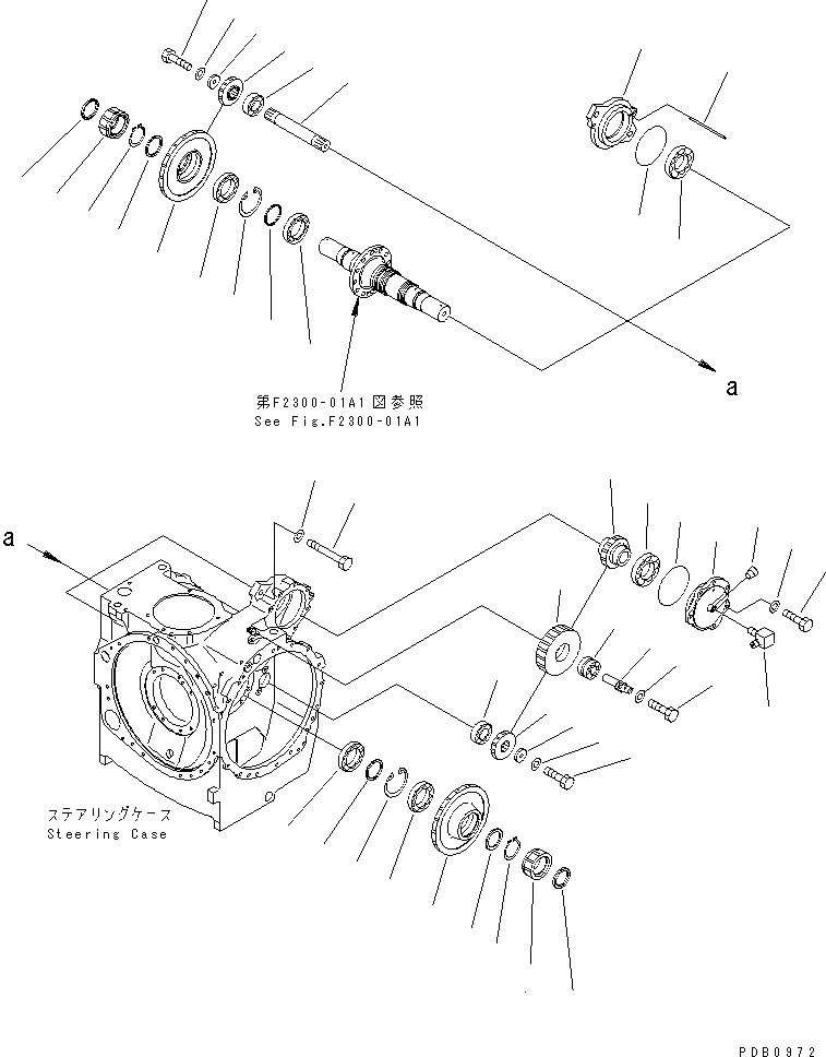 Схема запчастей Komatsu D155AX-3 - H.S.S. ПРИВОД СИЛОВАЯ ПЕРЕДАЧА И КОНЕЧНАЯ ПЕРЕДАЧА