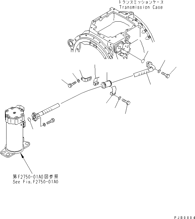 Схема запчастей Komatsu D155AX-3 - СИЛОВАЯ ГИДРОЛИНИЯ СИЛОВАЯ ПЕРЕДАЧА И КОНЕЧНАЯ ПЕРЕДАЧА