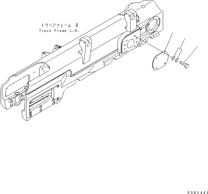 Схема запчастей Komatsu D155AX-3 - TRUNNION LESS (ДЛЯ ТРАНСПОРТИРОВКИ) РАБОЧЕЕ ОБОРУДОВАНИЕ