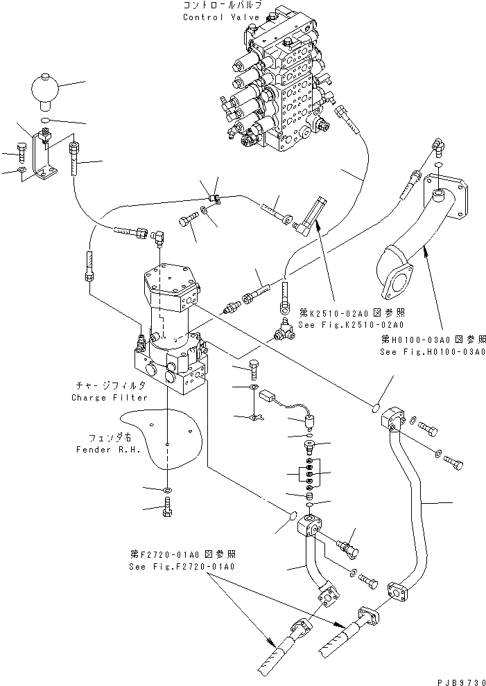 Схема запчастей Komatsu D155AX-5 - ПОДАЧА И ACCUMLATOR ЛИНИЯ(№7-7999) ЧАСТИ КОРПУСА