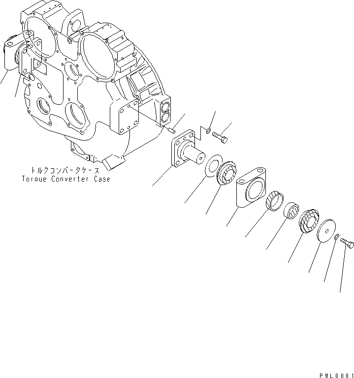 Схема запчастей Komatsu D155AX-5 - СИЛОВАЯ ЛИНИЯ КРЕПЛЕНИЕ СИЛОВАЯ ПЕРЕДАЧА И КОНЕЧНАЯ ПЕРЕДАЧА