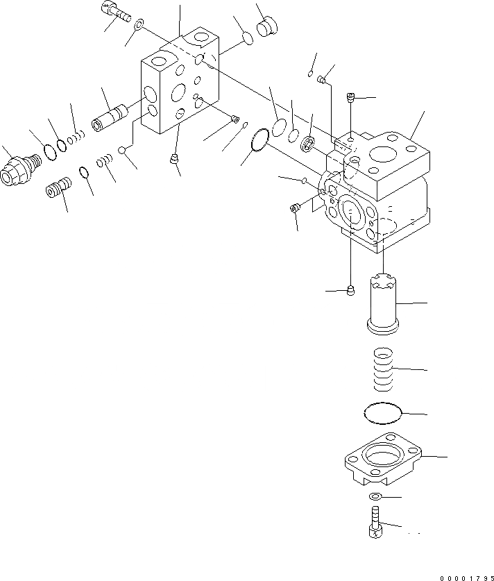 Схема запчастей Komatsu D155AX-5 - ГЛАВН. КЛАПАН(№7-) ОСНОВН. КОМПОНЕНТЫ И РЕМКОМПЛЕКТЫ