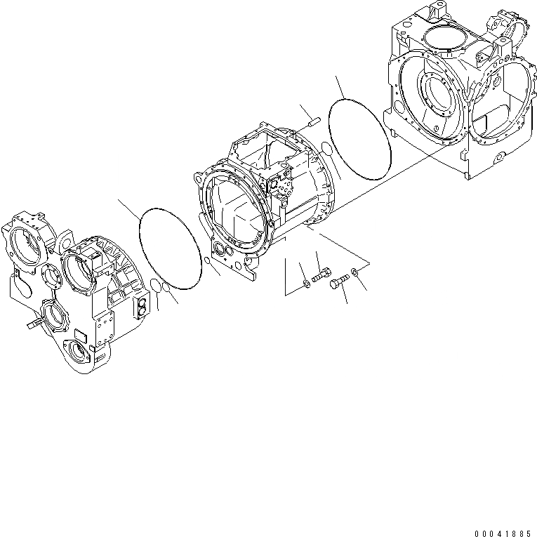 Схема запчастей Komatsu D155AX-6 - АКСЕССУАРЫ(№8-) СИЛОВАЯ ПЕРЕДАЧА И КОНЕЧНАЯ ПЕРЕДАЧА