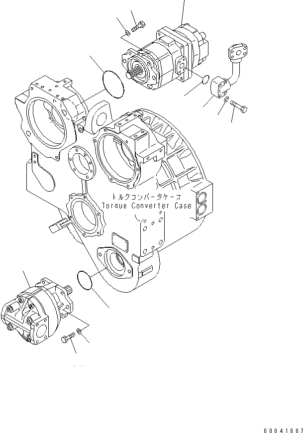 Схема запчастей Komatsu D155AX-6 - WER ЛИНИЯ ТРУБЫ(№8-) СИЛОВАЯ ПЕРЕДАЧА И КОНЕЧНАЯ ПЕРЕДАЧА