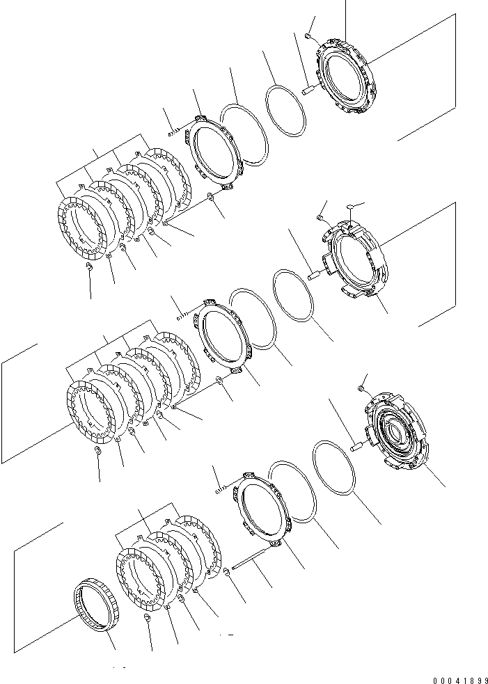 Схема запчастей Komatsu D155AX-6 - ТРАНСМИССИЯ (1¤2¤ И 3 МУФТА)(№8-) СИЛОВАЯ ПЕРЕДАЧА И КОНЕЧНАЯ ПЕРЕДАЧА