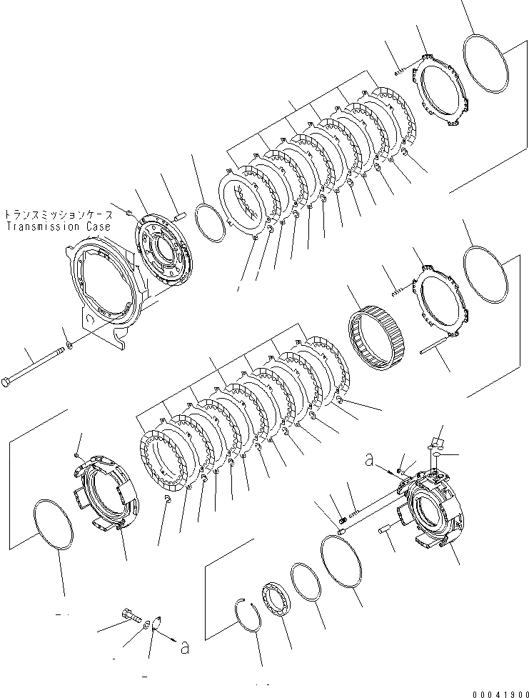 Схема запчастей Komatsu D155AX-6 - ТРАНСМИССИЯ (МУФТА ВПЕРЕД/РЕВЕРС)(№8-) СИЛОВАЯ ПЕРЕДАЧА И КОНЕЧНАЯ ПЕРЕДАЧА
