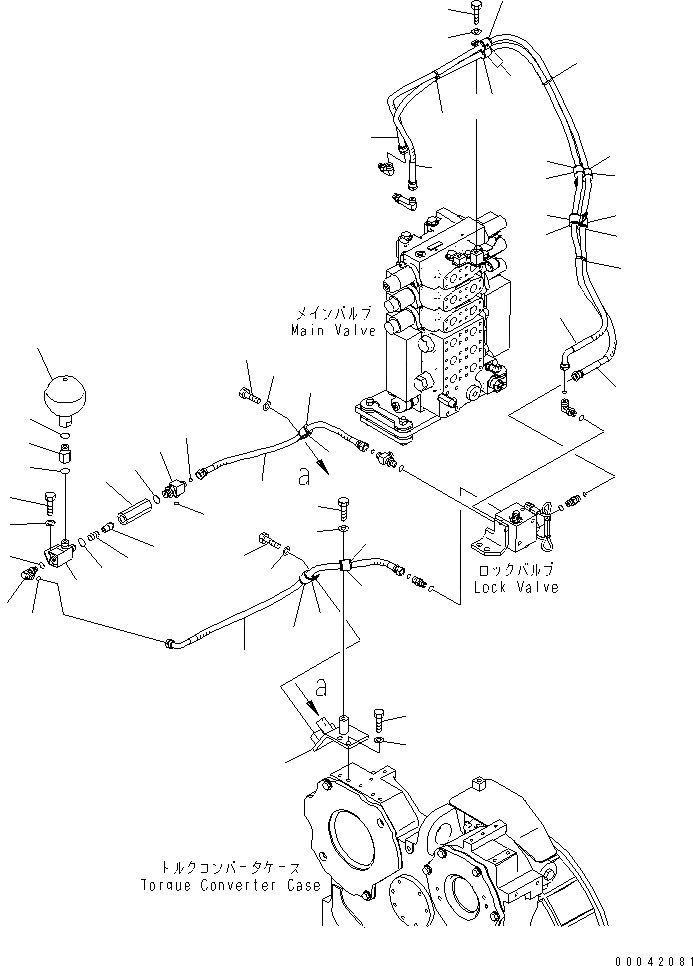 Схема запчастей Komatsu D155AX-6 - СИЛОВАЯ ПЕРЕДАЧА МАСЛ. ЛИНИЯ (АККУМУЛЯТОР)(№8-) СИЛОВАЯ ПЕРЕДАЧА И КОНЕЧНАЯ ПЕРЕДАЧА