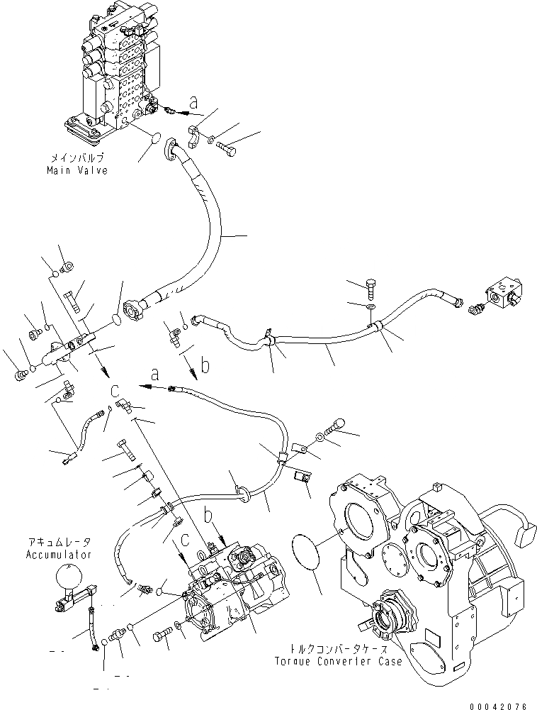 Схема запчастей Komatsu D155AX-6A - СИЛОВАЯ ПЕРЕДАЧА МАСЛ. ЛИНИЯ (H.S.S. НАСОС И ПОДАЮЩ. ШЛАНГИ)(№8-) СИЛОВАЯ ПЕРЕДАЧА И КОНЕЧНАЯ ПЕРЕДАЧА