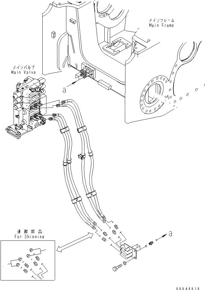 Схема запчастей Komatsu D155AX-6A - ПОДЪЕМ. ОТВАЛА ЛИНИЯ (ЗАГЛУШКА ДЛЯ YUSOU)(№8-) ГИДРАВЛИКА