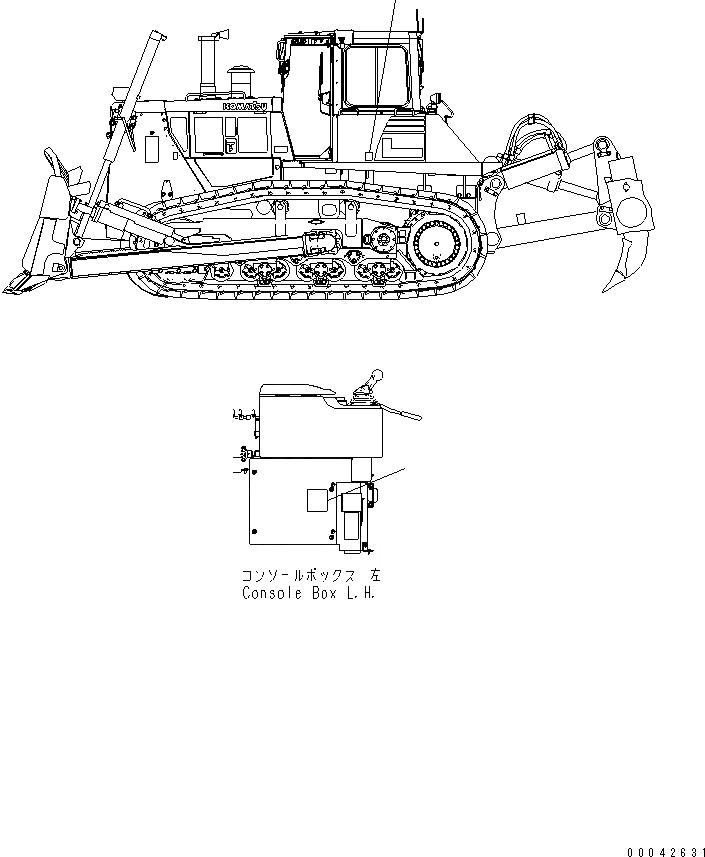 Схема запчастей Komatsu D155AX-6A - МАРКИРОВКА (ЕС NOISE REDUCATION ARRANGEMENT)(№8-) МАРКИРОВКА