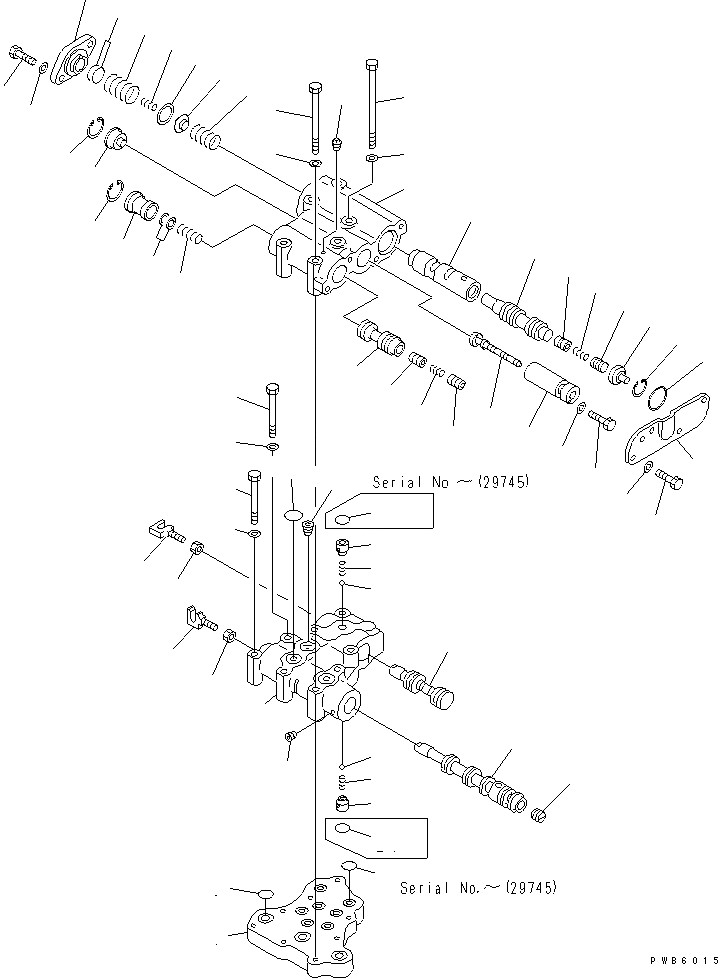 Схема запчастей Komatsu D155C-1P-ZZ - КЛАПАН ТРАНСМИССИИ(№-) ГТР CNVERTER И ТРАНСМИССИЯ