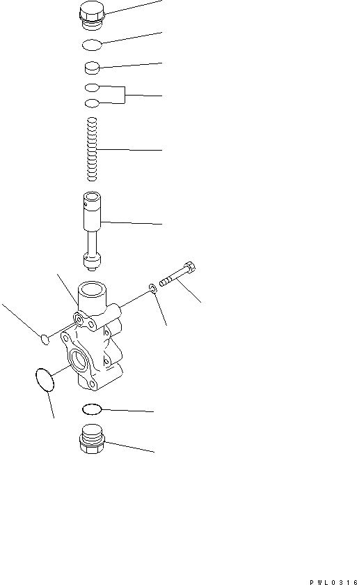 Схема запчастей Komatsu D155C-1P - РАЗГРУЗ. КЛАПАН ГТР(№-) СИЛОВАЯ ПЕРЕДАЧА И КОНЕЧНАЯ ПЕРЕДАЧА