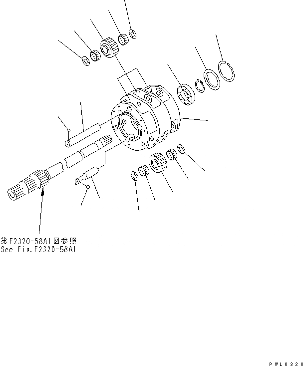 Схема запчастей Komatsu D155C-1P - ТРАНСМИССИЯ (/)(№-) СИЛОВАЯ ПЕРЕДАЧА И КОНЕЧНАЯ ПЕРЕДАЧА