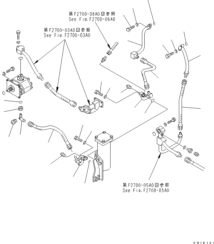 Схема запчастей Komatsu D155C-1P - СИСТЕМА ТРУБ ТРАНСМИССИИ(№78-) СИЛОВАЯ ПЕРЕДАЧА И КОНЕЧНАЯ ПЕРЕДАЧА