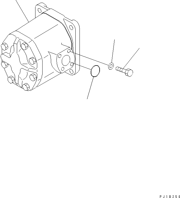 Схема запчастей Komatsu D155C-1P - НАСОС ПРОТИВОВЕСА(№7-) ГИДРАВЛИКА