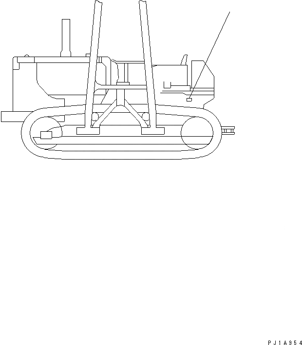 Схема запчастей Komatsu D155C-1P - МАРКИРОВКА (ЦЕНТР ТЯЖЕСТИ) МАРКИРОВКА