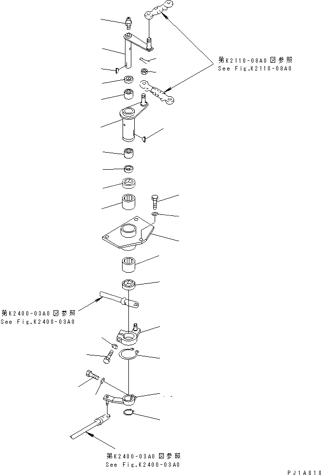 Схема запчастей Komatsu D155C-1D - РЫЧАГ УПРАВЛ-Я ТРАНСМИССИЕЙ (/) КАБИНА ОПЕРАТОРА И СИСТЕМА УПРАВЛЕНИЯ