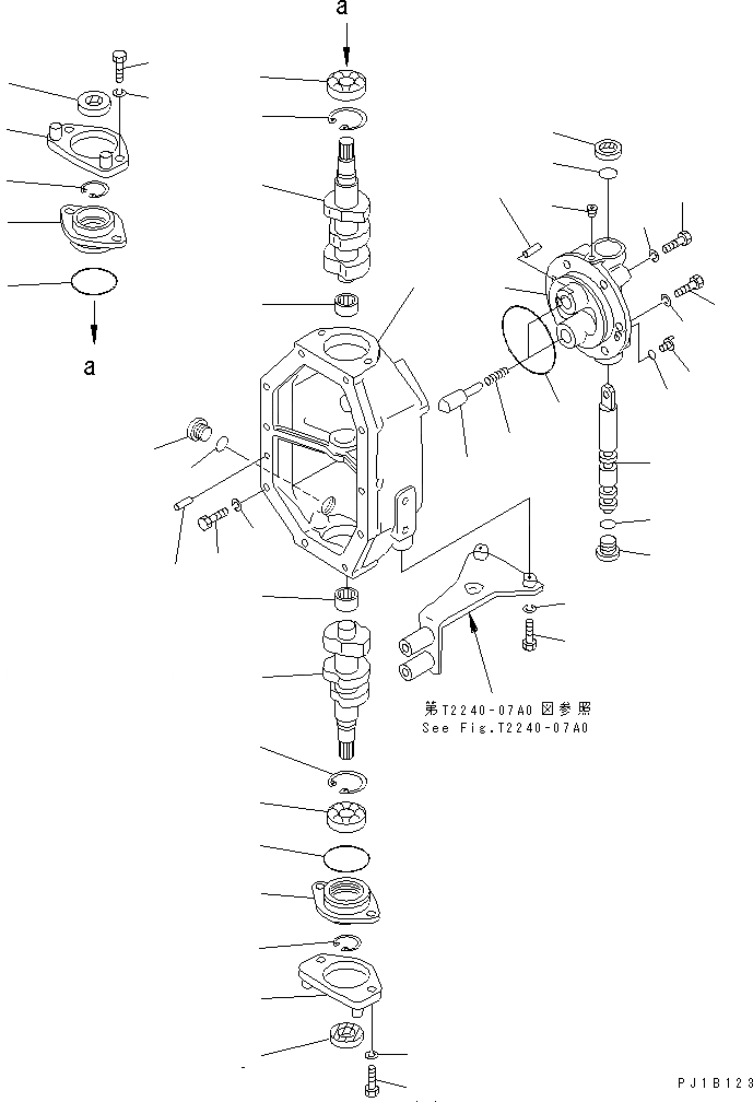 Схема запчастей Komatsu D155C-1D - ЛЕБЕДКА РАБОЧЕЕ ОБОРУДОВАНИЕ