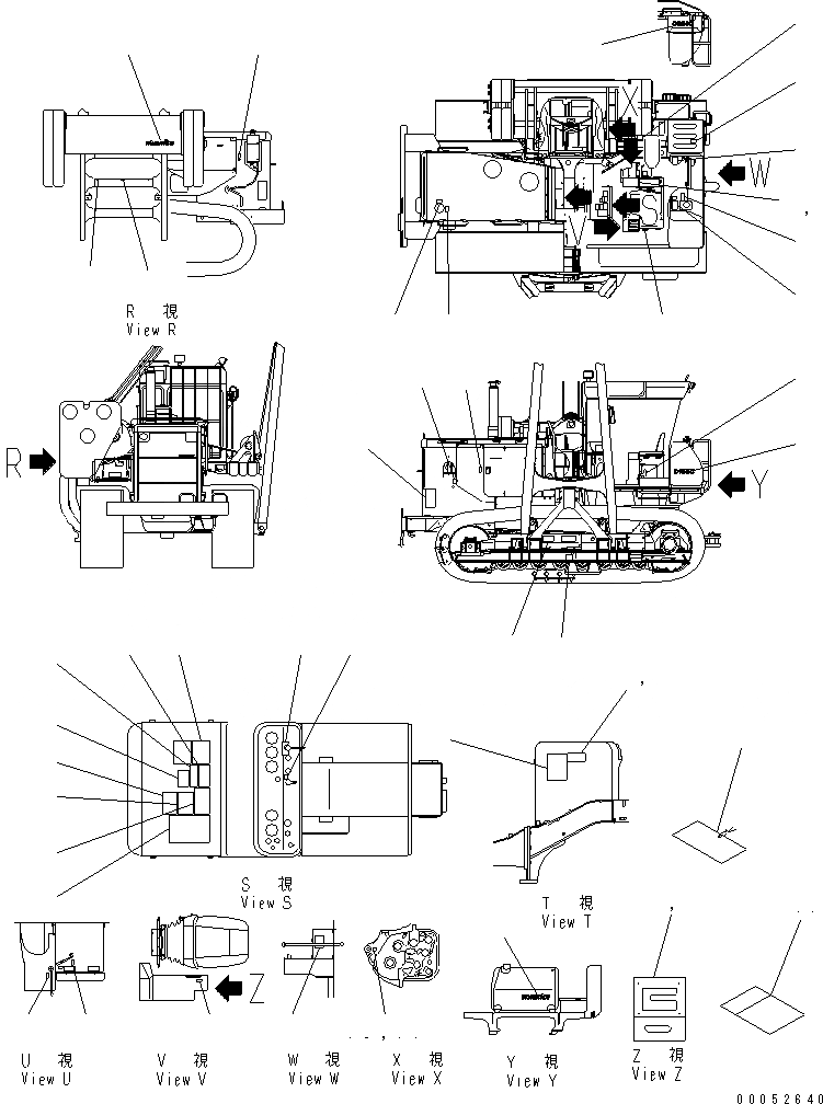 Схема запчастей Komatsu D155C-1 - МАРКИРОВКА (АНГЛ.) (ДЛЯ ДВИГАТЕЛЬ)(№8-) МАРКИРОВКА