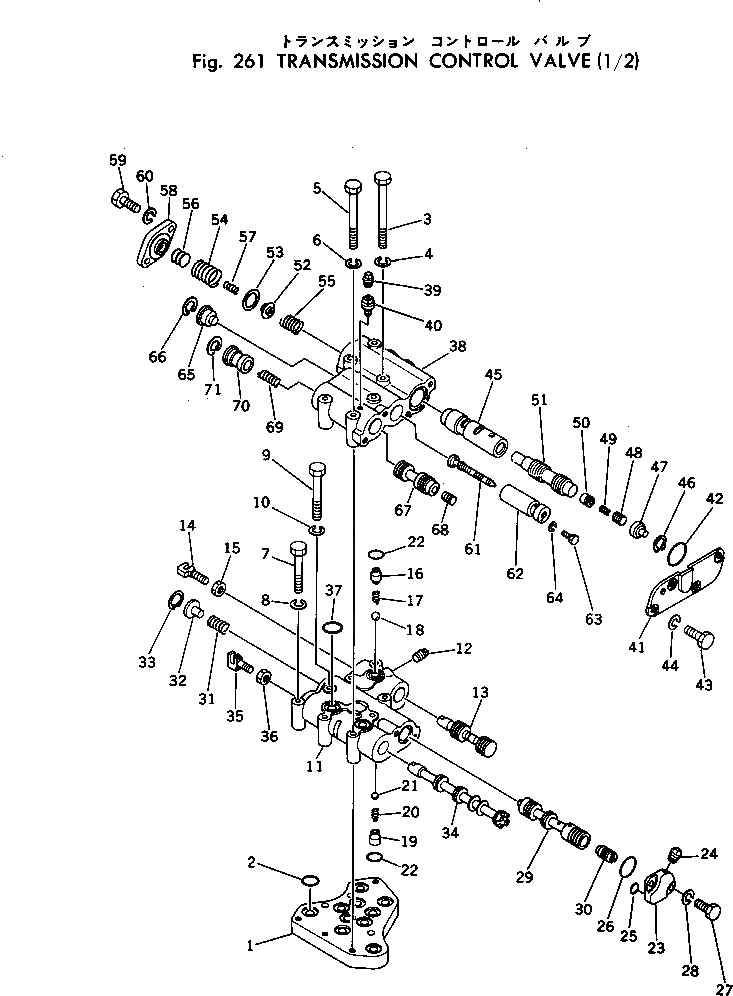 Схема запчастей Komatsu D155W-1 - КЛАПАН УПРАВЛЕНИЯ ТРАНСМИССИЕЙ (/) ГИДРОТРАНСФОРМАТОР И ТРАНСМИССИЯ