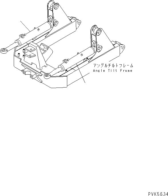 Схема запчастей Komatsu D20A-7-M - ANGLE CYLIDER (ДЛЯ PAT) РАБОЧЕЕ ОБОРУДОВАНИЕ