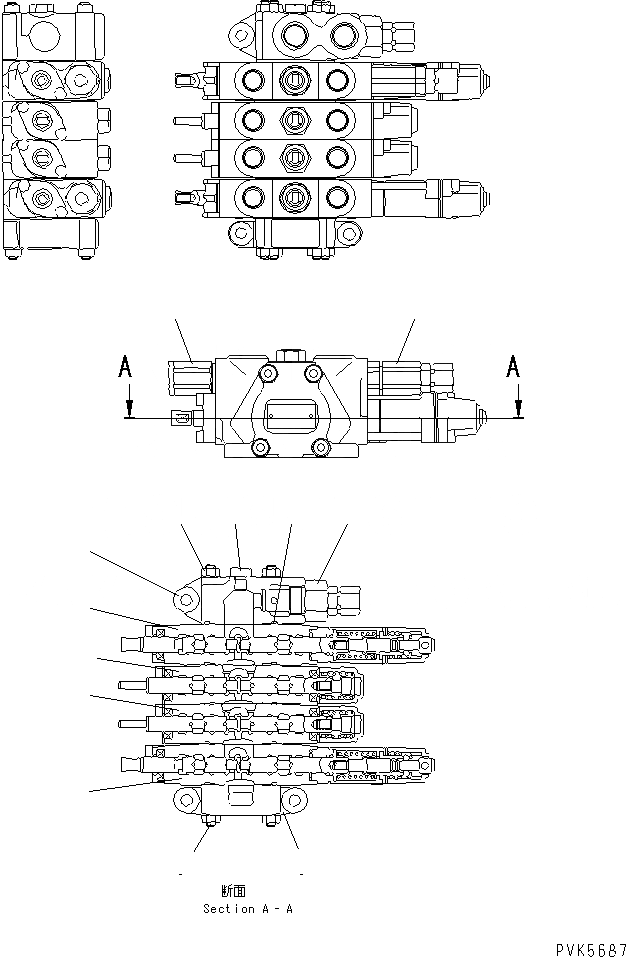 Схема запчастей Komatsu D20A-7-M - ОСНОВН. КЛАПАН (С -POINT СЦЕПКА)(№899-) ОСНОВН. КОМПОНЕНТЫ И РЕМКОМПЛЕКТЫ