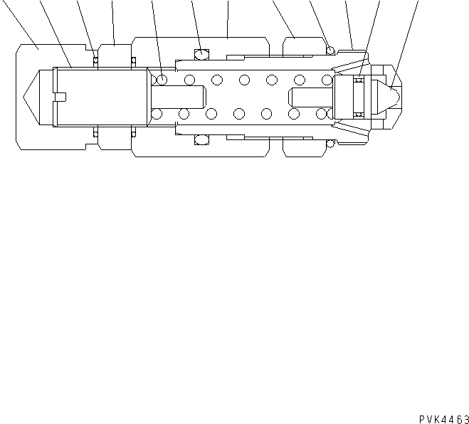 Схема запчастей Komatsu D20A-7-M - ОСНОВН. КЛАПАН (ПЕРЕГРУЗК. РАЗГРУЗ. КЛАПАН) ОСНОВН. КОМПОНЕНТЫ И РЕМКОМПЛЕКТЫ