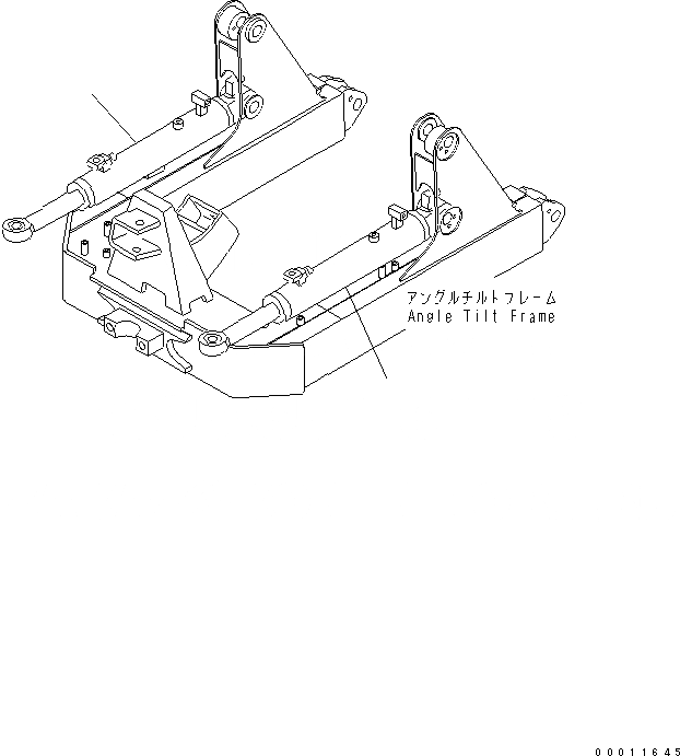 Схема запчастей Komatsu D20A-8 - ANGLE CYLIDER (ДЛЯ PAT) РАБОЧЕЕ ОБОРУДОВАНИЕ