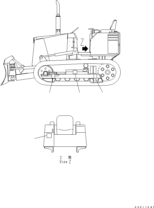 Схема запчастей Komatsu D20A-8 - ЦЕНТР ТЯЖЕСТИ MARK МАРКИРОВКА