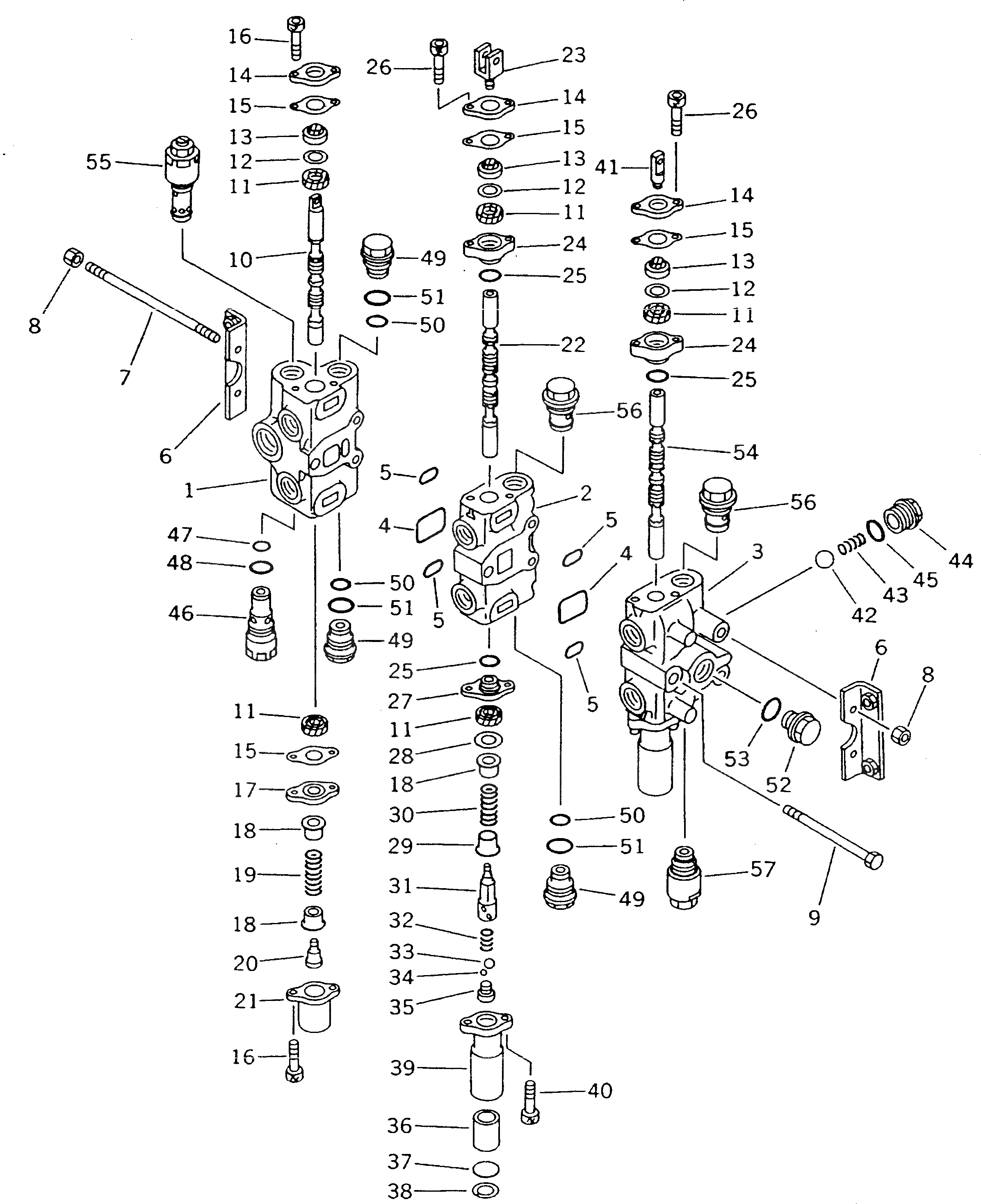 Схема запчастей Komatsu D20AG-7 - РАБОЧЕЕ ОБОРУДОВАНИЕ КЛАПАН (/) (ROBAN SEISEI СПЕЦ-Я.) УПРАВЛ-Е РАБОЧИМ ОБОРУДОВАНИЕМ