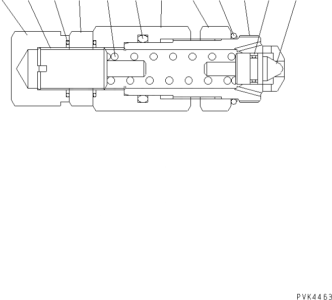 Схема запчастей Komatsu D20PL-7 - ОСНОВН. КЛАПАН (ПЕРЕГРУЗК. РАЗГРУЗ. КЛАПАН) ОСНОВН. КОМПОНЕНТЫ И РЕМКОМПЛЕКТЫ