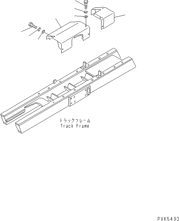 Схема запчастей Komatsu D20PL-7-M - КРЫШКИ (ЗАКРЫТ.NESS) (SHIPS HOLD СПЕЦ-Я.) ХОДОВАЯ