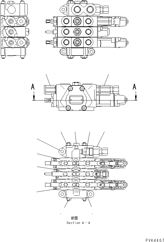 Схема запчастей Komatsu D20PL-7-M - ОСНОВН. КЛАПАН (С -POINT СЦЕПКА) ОСНОВН. КОМПОНЕНТЫ И РЕМКОМПЛЕКТЫ