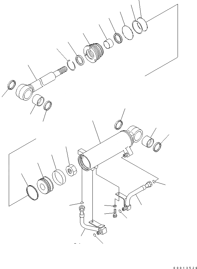 Схема запчастей Komatsu D20PL-8 - -POINT СЦЕПКА ЦИЛИНДР ОСНОВН. КОМПОНЕНТЫ И РЕМКОМПЛЕКТЫ