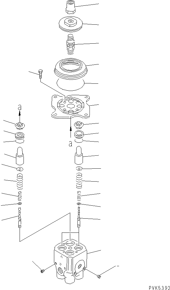 Схема запчастей Komatsu D20Q-7-M - PPC КЛАПАН СИЛОВАЯ ПЕРЕДАЧА И КОНЕЧНАЯ ПЕРЕДАЧА