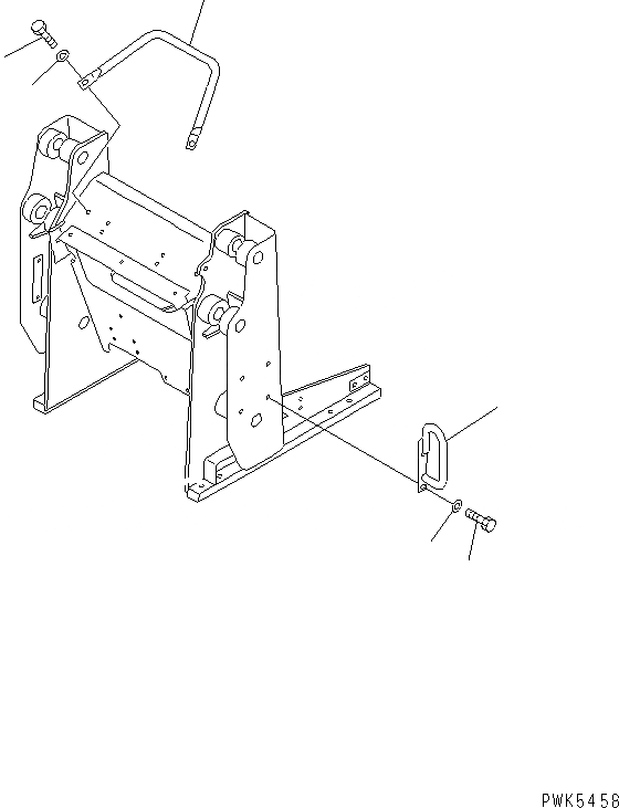 Схема запчастей Komatsu D20Q-7-M - HANDRAIL КАБИНА ОПЕРАТОРА И СИСТЕМА УПРАВЛЕНИЯ