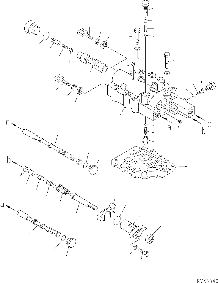 Схема запчастей Komatsu D21A-7-M - ТРАНСМИССИЯ (F-R) (SHIFT КЛАПАН)(№78-898) СИЛОВАЯ ПЕРЕДАЧА И КОНЕЧНАЯ ПЕРЕДАЧА